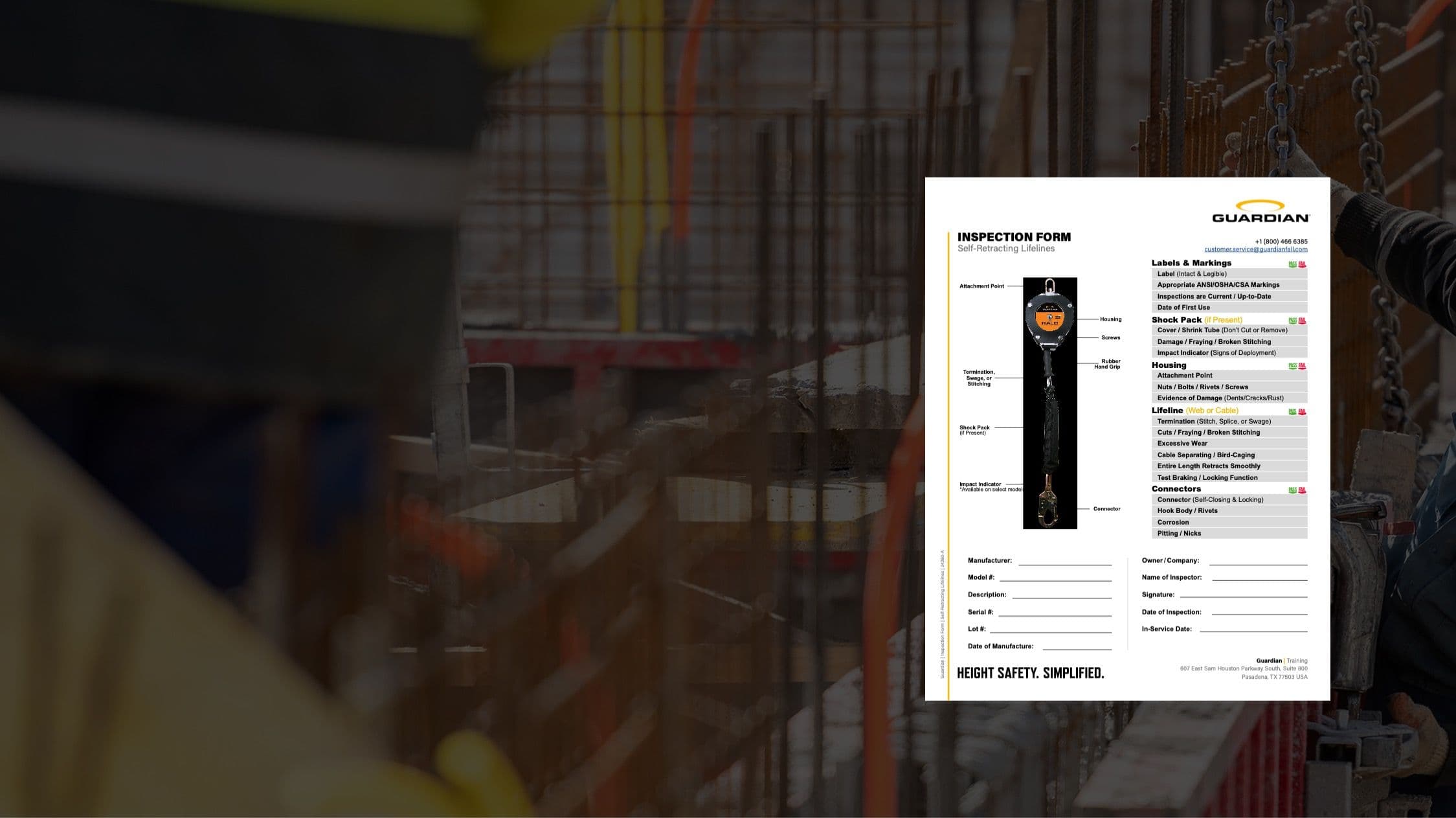 GuardianFall Height Safety. Simplified